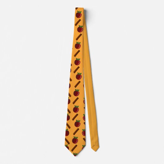 Apple Cinnamon Pattern Stropdas (Voorkant)