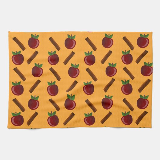 Apple Cinnamon Pattern Theedoek (Horizontaal)