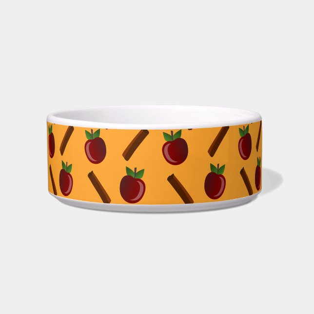 Apple Cinnamon Pattern Voerbakje (Voorkant)