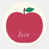 Apple Classic ronde Stickers (Voorkant)