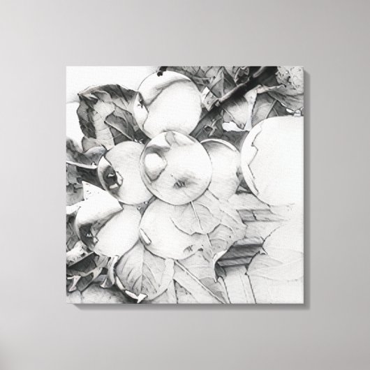 Apple cluster canvas in een uitgespoelde stijl (Voorkant)