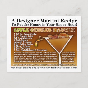 Apple Cobbler Martini Recept Briefkaart
