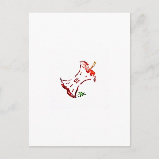 Apple Core-Briefkaart Briefkaart (Voorkant)