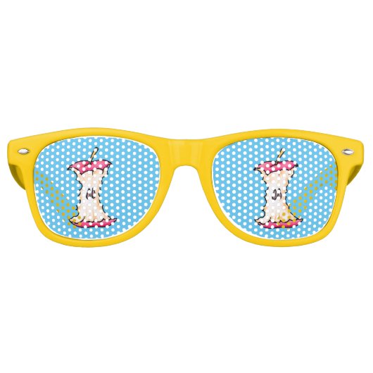 Apple core retro zonnebril (Voorkant)