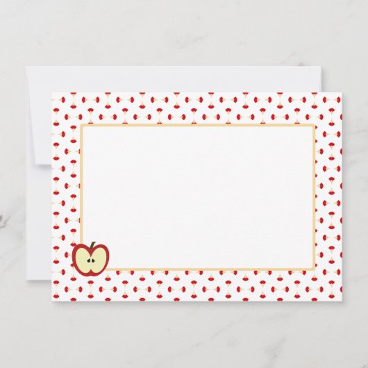 Apple cores Personal Stationery Notitiekaartje (Voorkant)