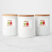 Apple & cranberry chutney voedselcontainer etiket (Flessen)
