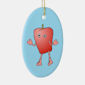 Apple Critter Keramisch Ornament (Rechts)