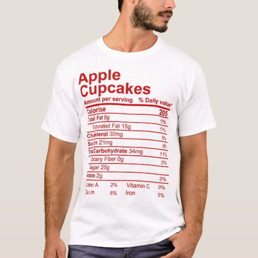 Apple Cupcakes T-shirt (Voorkant)