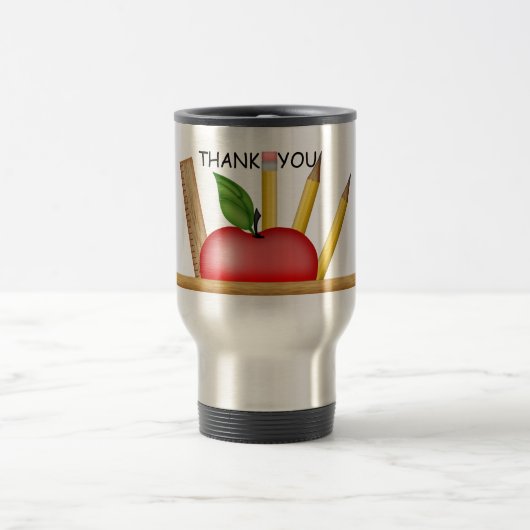 Apple Custom Travel Mug van de leraar Reisbeker (Center)