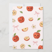 Apple de mon Baby shower oculaire Invitation (Dos)