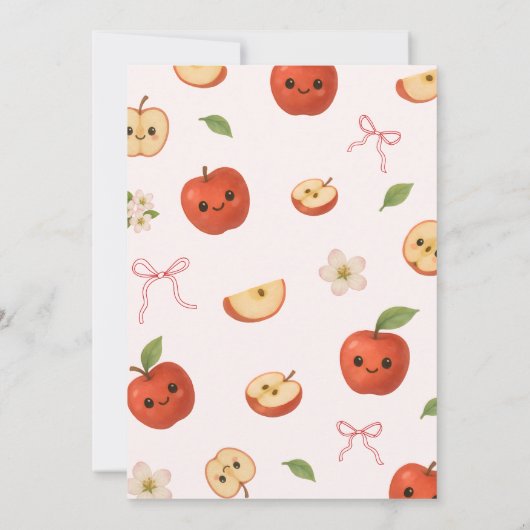 Apple de mon Baby shower oculaire Invitation (Dos)