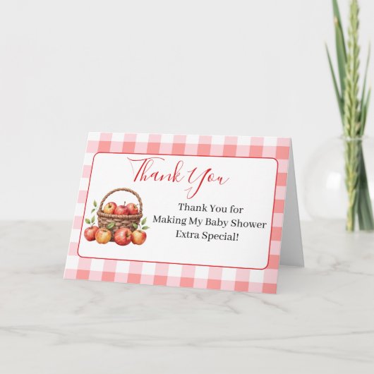 Apple de My Eye Baby shower Merci Cartes (Devant)