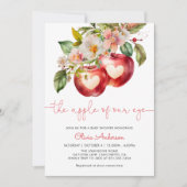 Apple de My Eye Fall Baby shower Invitation (Devant)