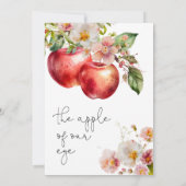Apple de My Eye Fall Baby shower Invitation (Dos)