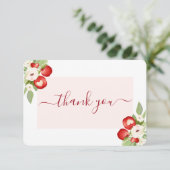 Apple de notre carte de remerciements de Baby show (Debout devant)