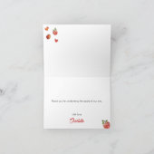 Apple de notre Carte de remerciements de Baby show (Intérieur)