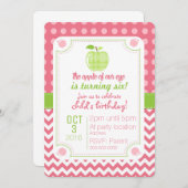 Apple De Notre Oeil Invitation Anniversaire (Devant / Derrière)