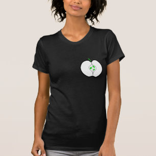 Apple Design in Green, Black en White. T-shirt