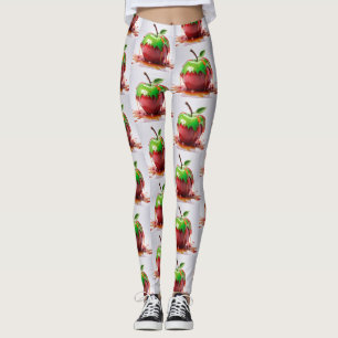 Apple digitale kunst leggings