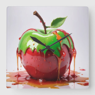 Apple digitale kunst vierkante klok