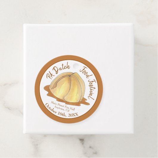 Apple Dumplings Amish Pennsylvania PA Nederlands e Bedankjes Labels (In situ)