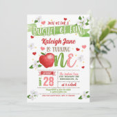 Apple Eerste Verjaardagsuitnodiging - Bos Fun Kaart (Staand voorkant)