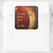 Apple en Clock Library sticker (Tas)