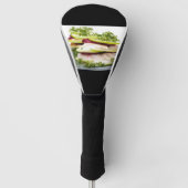 Apple en forel-appetizer golfheadcover (Voorkant)