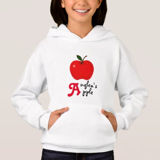 Apple en je "A" initiaal naam (Voorkant)