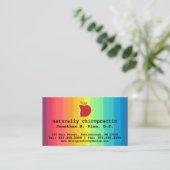 Apple et cartes de visite de chiropractie (Debout devant)