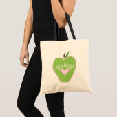 Apple et sac verts de professeur de coeur (Devant (produit))