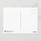 Apple Fairy Fantasy Art Nouveau Print Briefkaart (Achterkant)