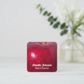 Apple faux vierkante visitekaartje (Staand voorkant)