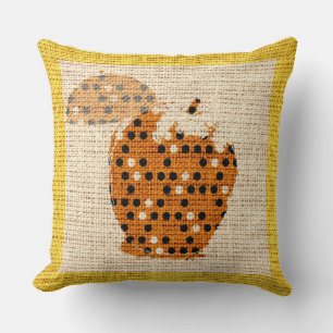 Apple Fine Art over Burlap Linen Jute Kussen