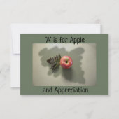 Apple for Appreciation Dank je platte kaart (Voorkant)
