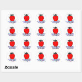 Apple for Teacher Ronde Sticker (Vel)