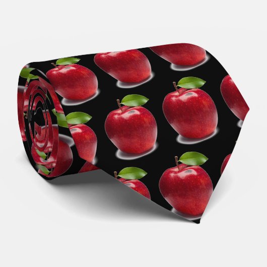 APPLE FOR TEACHER tie Stropdas (Opgerold)