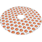 Apple for the Teacher Red Delicious Fruit Print Kerstboom Rok (Gekanteld)