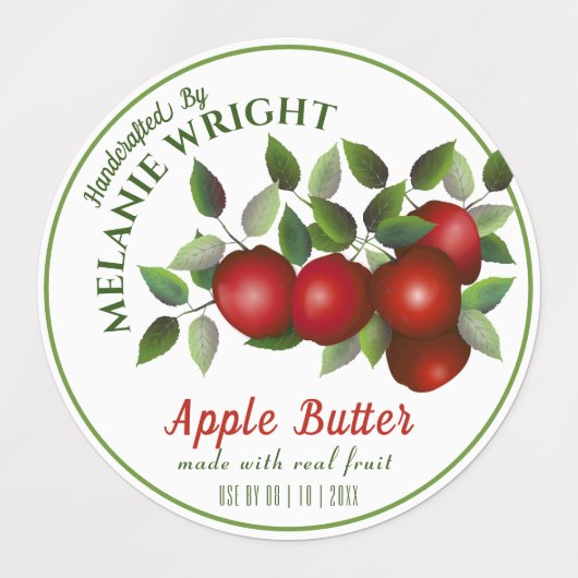 Apple Fruit Canning Labels (Design 2)