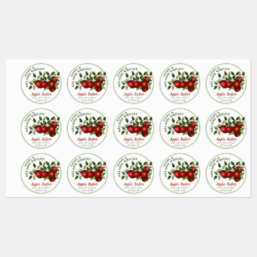 Apple Fruit Canning Labels (Vel)
