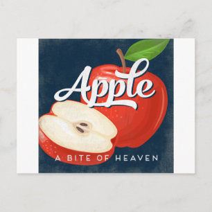 Apple  Fruit Label Retro Briefkaart