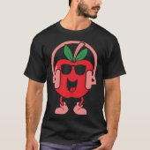 Apple Fruit Leuk Fruit Eater Mand Picker T-shirt (Voorkant)