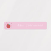 Apple Fruit School Class Lunch Name Number Labels (Design 2)
