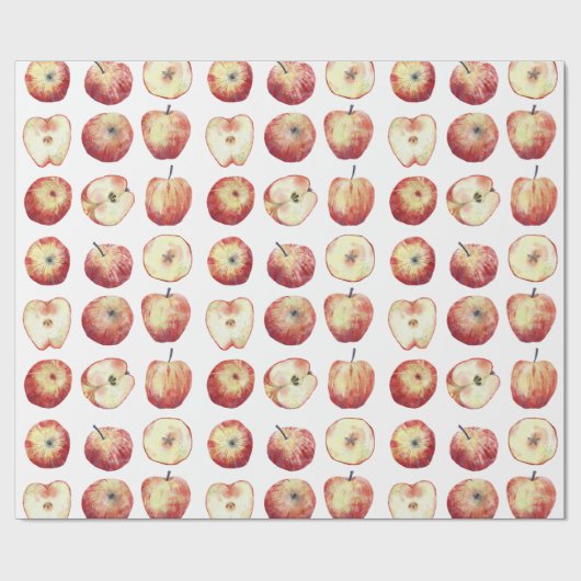 Apple Fruit Waterverf Cadeaupapier (Vlak)