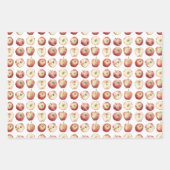 Apple Fruit Waterverf Inpakpapier Vel (Voorkant 3)