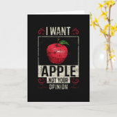 Apple Gezegde Funny Kaart (Gele Bloem)