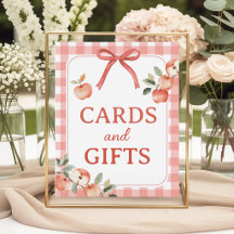 Apple Gingham 8x10 Kaarten en Cadeaus Bord