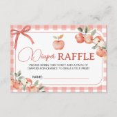 Apple Gingham Luier Raffle Ticket Kaarten (Voorkant)