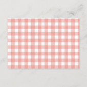 Apple Gingham Luier Raffle Ticket Kaarten (Achterkant)