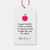 Apple Good Teachers Bedankt voor je waardering Cadeaulabel